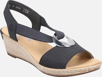 Rieker Womens Rieker Womens Sandals 624H6 14 blue - Size: 8