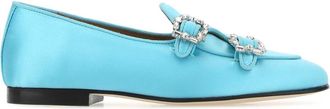 Edhen Milano Light Blue Satin Brera Loafers
