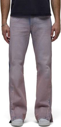 Hudson Walker Track Flare Jeans in Coated Rose at Nordstrom, Size 28