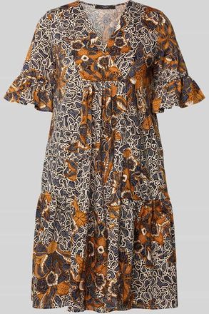 Max Mara A-Linien Kaftankleid aus reiner Baumwolle Modell FUOCO in Dunkelblau, Gr&ouml;&szlig;e XXL