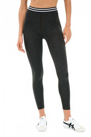 SPLITS59 Womens Bailey High Waist Active Rib Legging In Heathered/graphite