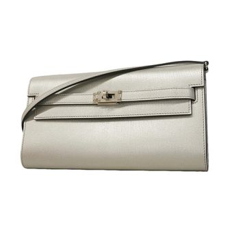 Herm&egrave;s Silver Chain/Shoulder Wallet (Pre-Owned)