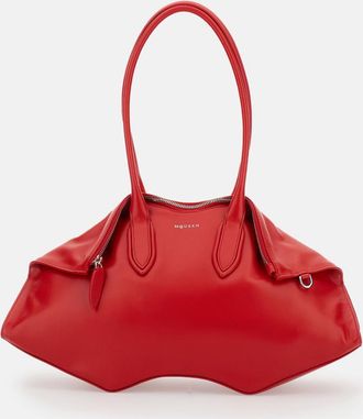 Alexander McQueen Red Manta Shoulder Bag