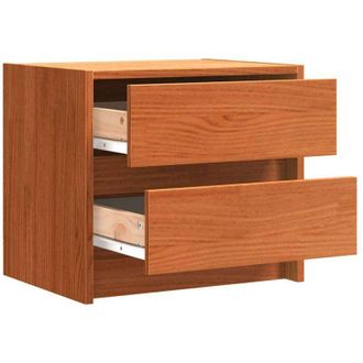 vidaXL Bedside Tables Wax Brown 40 x 30.5 x 35.5 cm Pine Wood vidaXL