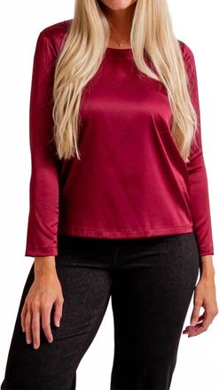 Insight 3/4 Sleeve Shirt In Bordeaux