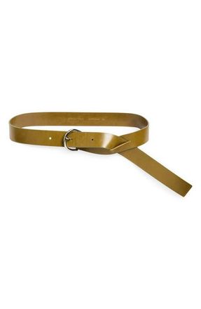 Paloma Wool Adela Leather Belt in Khaki at Nordstrom, Size X-Small