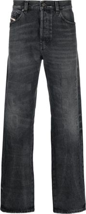 Diesel 2010 D-Macs 007J5 straight-leg jeans - men - Cotton - 32/32 - Black