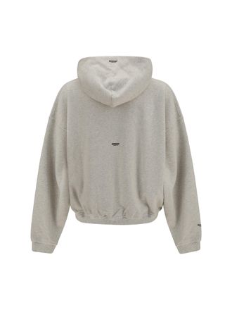 Represent Mens Hoodie Micro Owners Club Cream Marl Cotton Sweatshirts Sweater