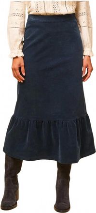 Aspiga Lori Stretch Corduroy Skirt In Ink