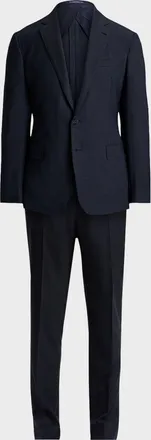 Ralph Lauren Purple Label Kent Hand-Tailored Glen Plaid Wool Suit