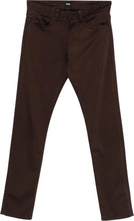 HUGO BOSS Delaware Slim-fit Broeken - Heren - Slim Fit Broeken - Bruin - W36 L34 - Polyester - Broeken