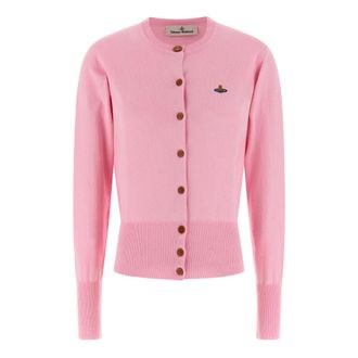 Vivienne Westwood Truien & Vesten, Dames, Roze, L, Wol, Bea Cardigan