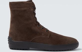 Tod's Stivali stringati in suede