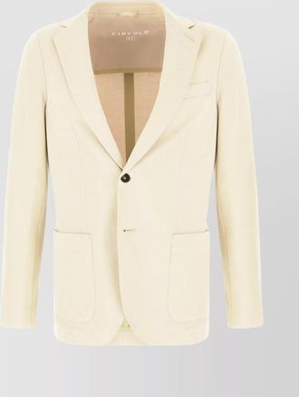 Circolo 1901 stretch cotton blazer with front pockets
