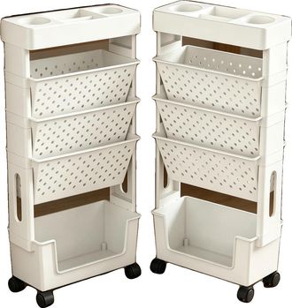 OEM Estanter&iacute;a De Almacenamiento, Dise&ntilde;o Multinivel, Extra&iacute;ble, 2 Piezas