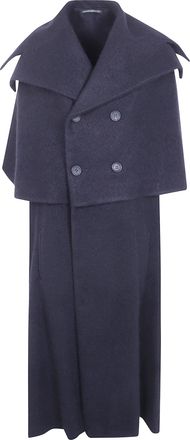 Yohji Yamamoto Cape Coat Big Lapel Big Lapel Cape Coat