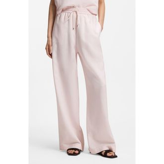 BOSS Tavati Wide Leg Pants in Ocean Rose at Nordstrom, Size 12