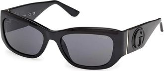 Guess Accessoires, Dames, Zwart, ONE Size, Gs 00253 Klassieke Cat-eye Zonnebril
