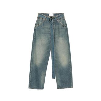 Darkpark Belted Wide-leg Jeans