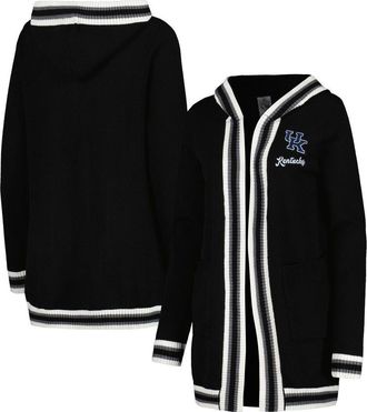 Gameday Couture Womens Gameday Couture Black Kentucky Wildcats One More Round Tri-Blend Striped Hooded Cardigan Sweater at Nordstrom, Size Medium