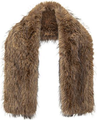 Ganni Ganni Scarf In Eco Fur