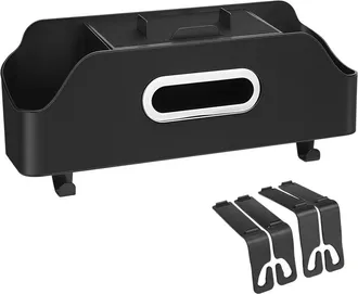 OEM Organizadores De Asiento Trasero Para Coche De Cuero Abs - Negro
