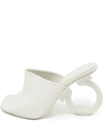 Ferragamo Astro leren muiltjes - Wit