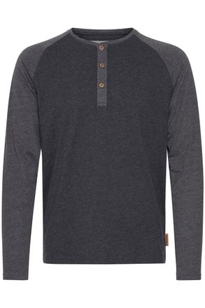 Indicode Winston Mens Longsleeve, Size:l, Colour:Charcoal Mix (915)