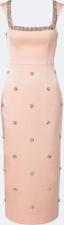 Rebecca Vallance Ayla embellished satin cocktail dress