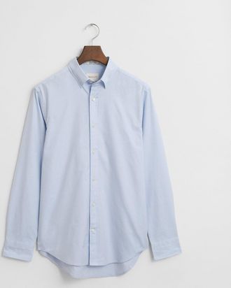 GANT Men Regular Fit Pinpoint Oxford Shirt (XXXL) LIGHT BLUE