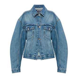 Jacquemus Denim Jackets, female, Blue, Size: M Veste Denim Jacket