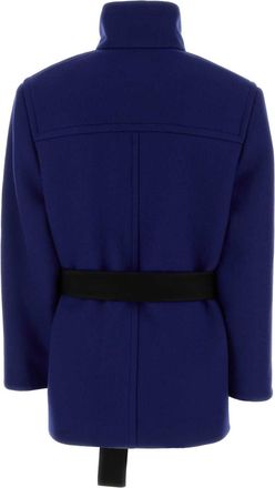 Saint Laurent Womens Version Jacket Navy Wool