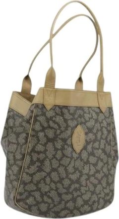 Saint Laurent Pre-owned Tote Bags, female, Multicolor, Size: ONE SIZE Pre-owned Canvas Shoulder Bag