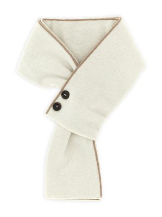 Moorer wool button-detail scarf - men - Wool - One Size - White