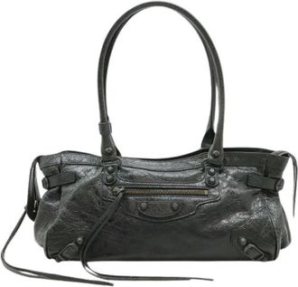 Balenciaga Pre-owned Leren Schoudertas - Dames - Vintage Schoudertas - Zwart - ONE Size - Leer - Vintage