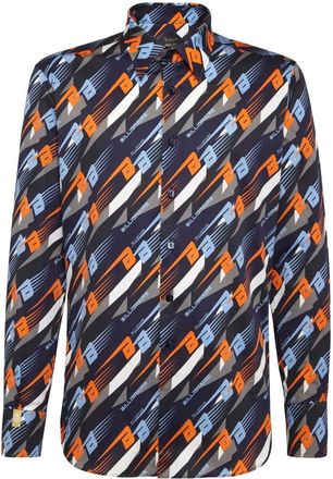 Billionaire Boys Club Shirt Slim Fit Racing - Heren - Casual Overhemden - Veelkleurig - XS - Katoen - Overhemden