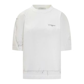 Givenchy T-Shirt In Cotton - female - Givenchy - T-Shirts - White - XS - Tops