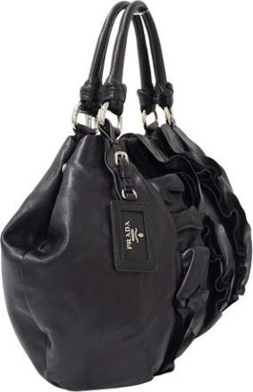 Prada Pre-owned Vintage Tote Bag - Dames - Vintage Handtas - Zwart - ONE Size - Leer - Vintage