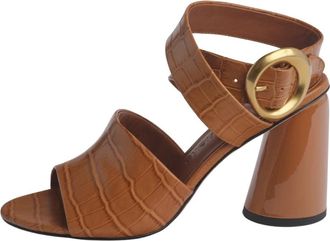 Studio Amelia Allegra 90 Mule - Dames - Sandalen met hakken - Bruin - 41 EU - Leer - Schoenen