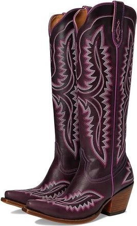Ariat Casanova Western Boots Womens Shoes Deep Amethyst : 7.5 B - Medium, Leather