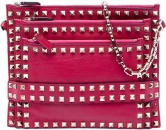 Valentino Pre-owned Clutches, female, Pink, Size: ONE SIZE Pre-owned Vintage Crossbody Bag