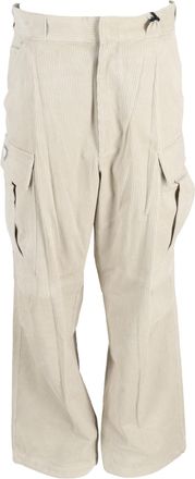 Prada Pre-owned Mens Pinwale Pants in Ecru Corduroy - Size Medium