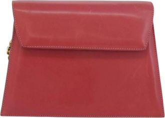 Ferragamo Pre-owned Clutches, female, Pink, Size: ONE SIZE Pre-owned Leather Shoulder Bag