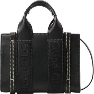 Chloé Mini Woody Leather Tote Bag