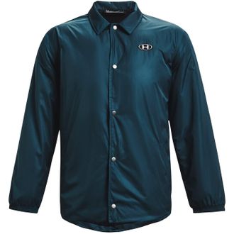 Under Armour Mens Originators Coach Jacket Long Sleeve Blue M