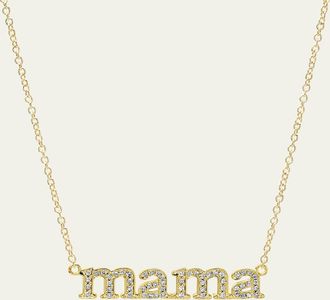 Jennifer Meyer 18k Diamond Mama Necklace