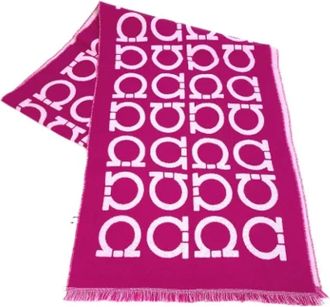 Ferragamo Pre-owned Wool scarves - Dames - Vintage Accessoires - Roze - ONE Size - Wol - Vintage