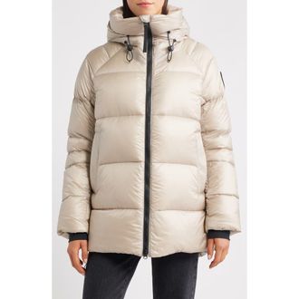 Canada Goose Cypress Water Repellent Packable 750 Fill Power Down Puffer Jacket in Limestone at Nordstrom, Size Large
