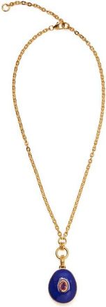 Lizzie Fortunato Glass Drift Pendant Necklace in Blue at Nordstrom