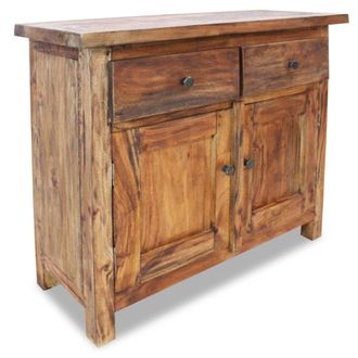 Berkfield Home Sideboard Solid Reclaimed Wood 75x30x65 cm in Brown | Size: 75 x 30 x 65 cm